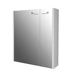 Зеркальный шкаф Dreja PRIME, 60 см, 2 полки, белый, 99.9304 - фото, отзывы, цена